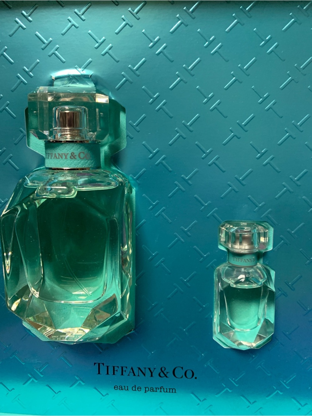Tiffany & Co. Perfume Gift Set in Signature Blue with Red Ribbon. - Picture 2 of 4
